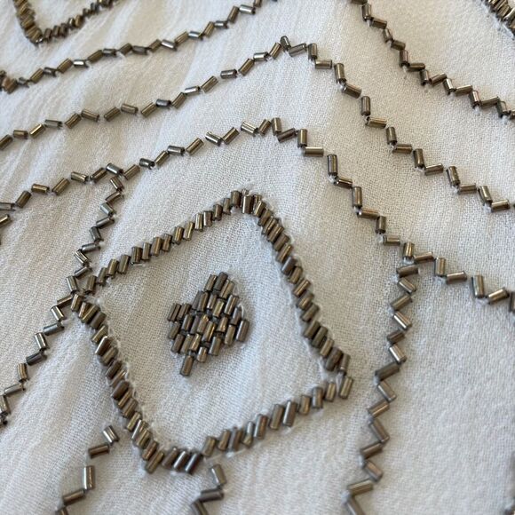 MLV Art Deco Beaded Cocktail Slip Holiday Flapper Girl Party Dress, Size S - Picture 8 of 11